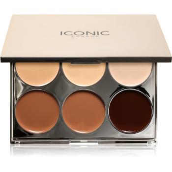 ICONIC London Multi-Use Sculpting Palette paleta pentru fata multifunctionala faciale 6x2 g