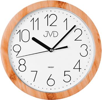 JVD Ceas de perete cu funcționare lină H612 Light Brown