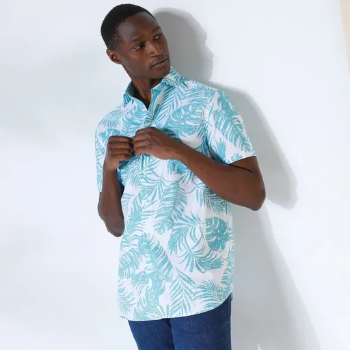 Cămașă imprimată cu mâneci scurte