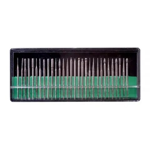 Bituri (capete) freza unghii cu Praf de Diamant Set 30 buc