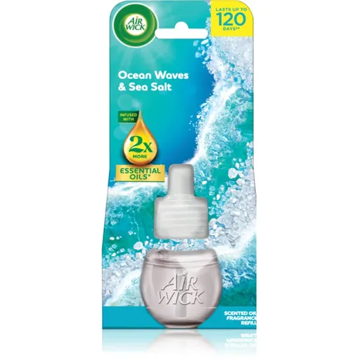 Air Wick Essential Oils Ocean Wawes & Sea Salt rezervă pentru difuzorul electric 19 ml