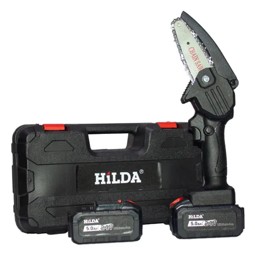 Mini-Ferastrau Electric Pentru Crengi cu 2 acumulatori 24V  5.0 Ah