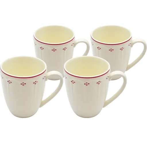 Mäser Set de căni de cafea Lova Red 390 ml, 4 buc., roșu
