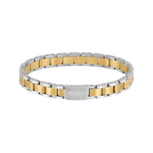 Hugo Boss Brățară bicoloră elegantă pentru bărbați Metal Links Essentials 1580195