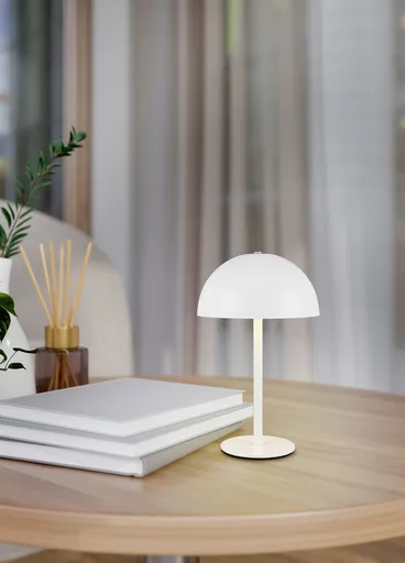 Lampa de masa Munoz, RL, 13x21 cm, 1.3W, 1x SMD, metal, alb mat