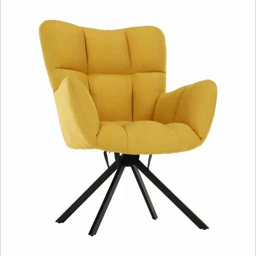 Scaun pivotant KOMODO, galben, galben