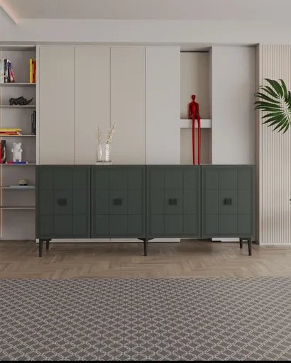 Consola, Hanah Home, Yuka 150, 150x75x32 cm, PAL , Antracit