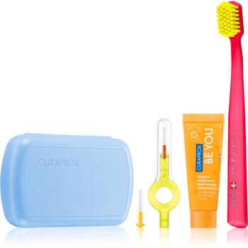 Curaprox Travel Set Set de călătorii pentru dinti, limba si gingii Blue