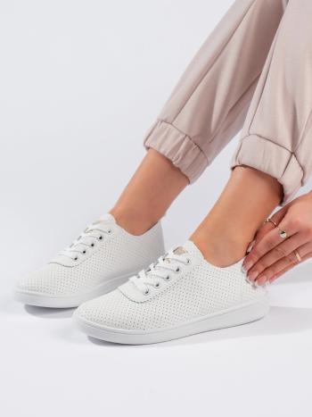 Pantofi confortabili pentru femei cu platformă albă
