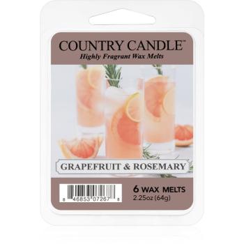 Country Candle Grapefruit & Rosemary ceară pentru aromatizator 64 g