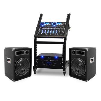 Ibiza DJ PA Set Seria Rack Star Uranus bluetooth 250 de persoane