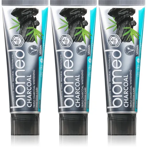 Biomed Charcoal pasta de dinti pentru albire cu cărbune activ