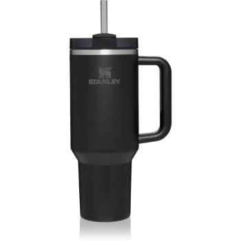 Stanley Quencher H2.O FlowState™ Tumbler tumbler z nehrdzavejúcej ocele s rúrkou Black Tonal 1180 ml