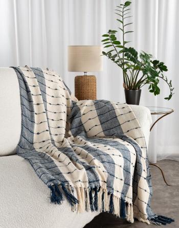 ArtFir Deka ERIE | tmavomodrá/krémová 130 x 170 cm