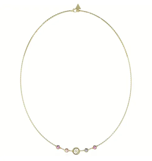 Guess Colier de lux placat cu aur cu cristale Petra JUBN05097JWYGFCT/U