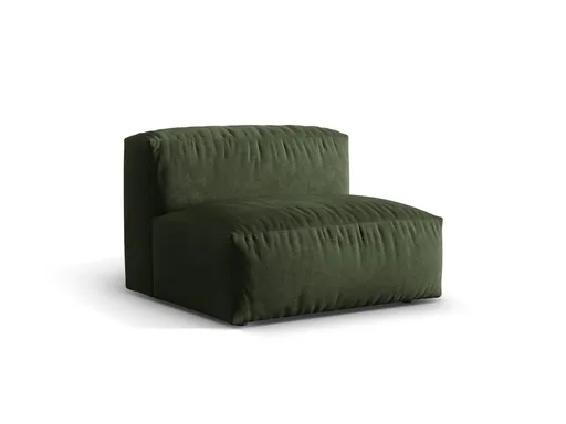 Modul pentru canapea, 1 loc, Martina-120, Micadoni Home, 92x106x75 cm, catifea, verde