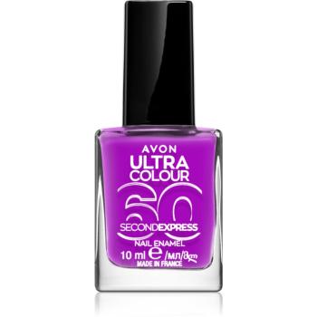 Avon Ultra Colour 60 Second Express lac de unghii cu uscare rapida culoare Ultraviolet 10 ml