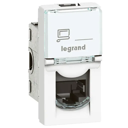 Priza date Rj45 C6 Utp 1 modul Legrand Mosaic 076561