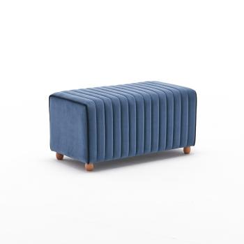 Taburet Mabel Pouf albastru, albastru