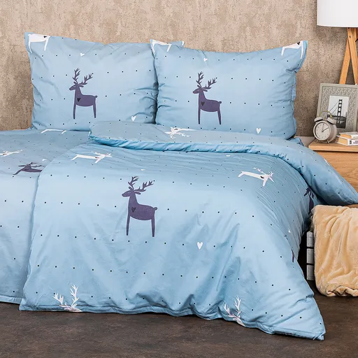 Lenjerie de pat din bumbac 4Home Deer Love, 220 x 200 cm, 2 buc. 70 x 90 cm