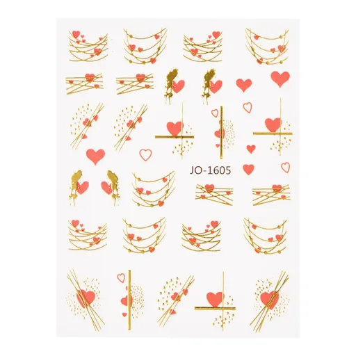 Abtibild unghii 3D JO-1605 Oranjollie