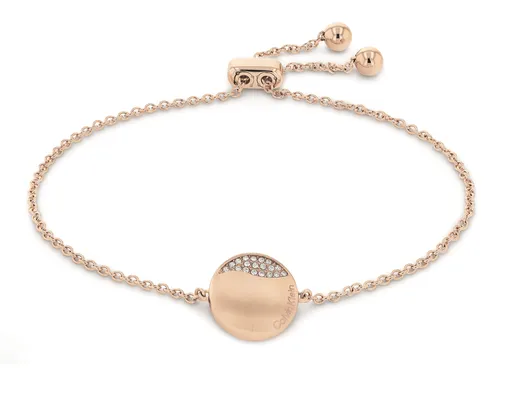 Calvin Klein Brățară decentă din bronz cu cristale 35000136