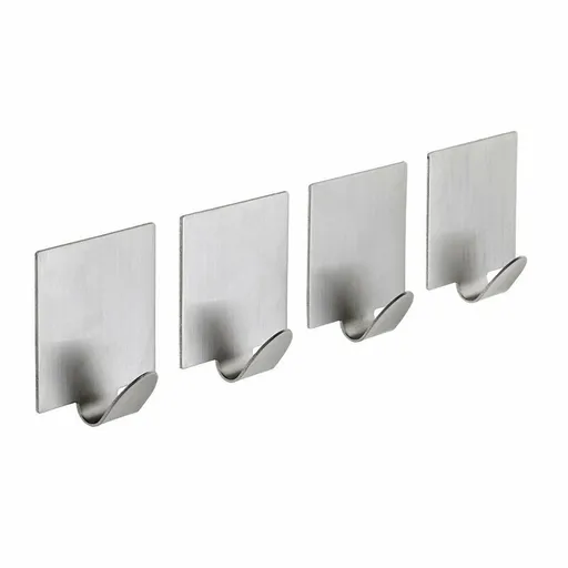 SAPHO 33209 cârlig autoadeziv, 4 buc., oțelinoxidabil șlefuit