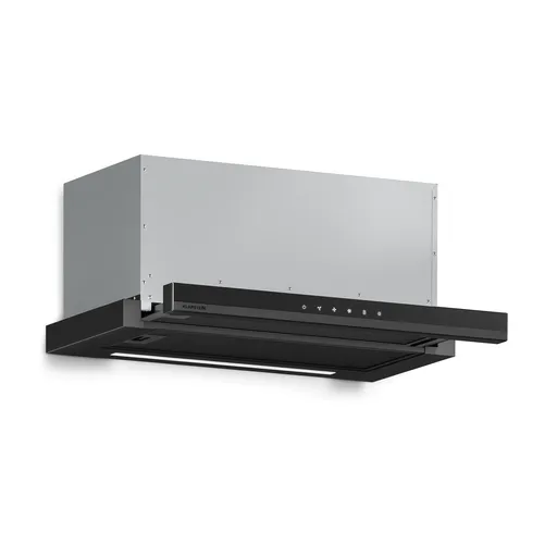 Klarstein Velaire hotă telescopică 60 cm, Elegantă, minimalistă, performantă, Clasa energetică A++, 896 m³/h