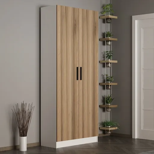 Cuier de perete, Hanah Home, Noah, 90x210x35 cm, Maro