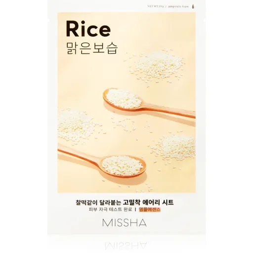 Missha Airy Fit Rice masca de celule cu efect de curatare si reimprospatare 19 g