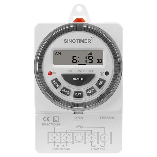Timer, Sinotimer, 250Vac/10Amp, 50/60Hz, TM6331H2-30D