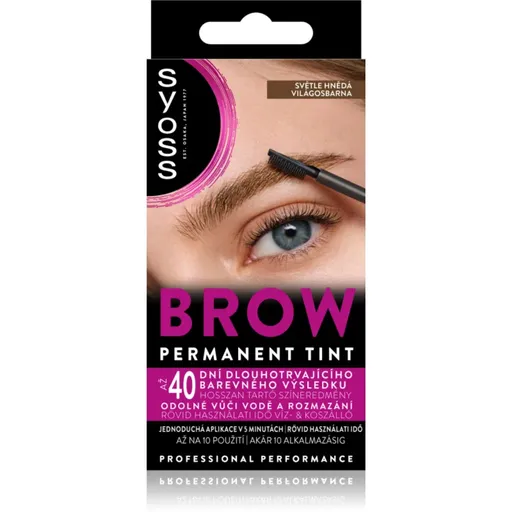 Syoss Brow Tint culoare pentru sprancene culoare Light Brown 10 ml