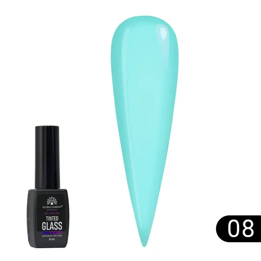 Oja semipermanenta cu efect de vitraliu Global Fashion 8ml, Tinted Glass 08