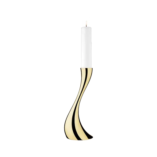 Sfeșnic de podea Cobra, 40 cm, auriu - Georg Jensen