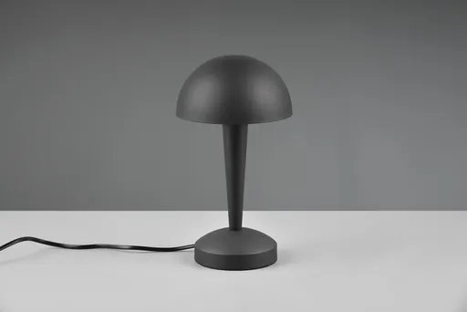 Lampa de masa Canaria, RL, 15x26.5 cm, 4.9W, 1x E14, metal, negru