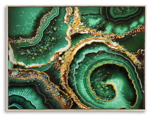 Mauro Ferretti Picture Pe Pânza Lacuita Smeraldy -A- Cu Rama cm 82X4X62 | Aosom Romania