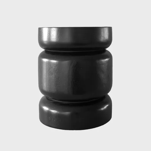 Masuta de cafea Nigrum, Homla, 32x40 cm, lemn, negru