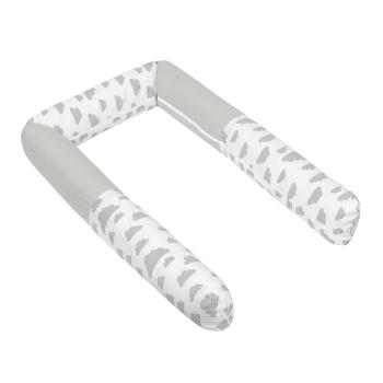 Bellatex Crib Mantle cilindru Clouds gri, 240 cm