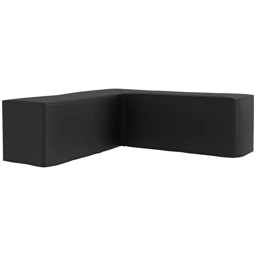 Outsunny Husă de Protecție Impermeabilă Salon de Grădină de Colț 420D Oxford Bâche Exterior anti-UV 250L x 250l x 79H cm, Negru | Aosom Romania