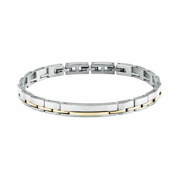 Trussardi Brățară bicoloră elegantă din oțel T-Steel TJAXV04