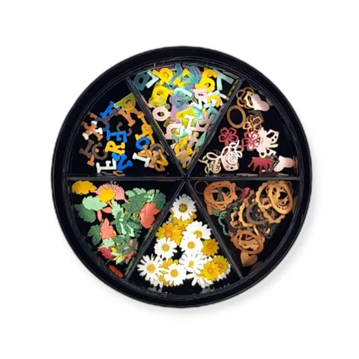 Decor Unghii Lemn Rotund Oranjollie Nr. 007