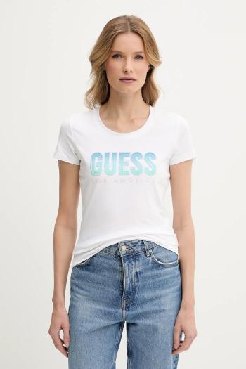 Tričko Guess DEGRADE dámske, biela farba, W5GI14 J1314
