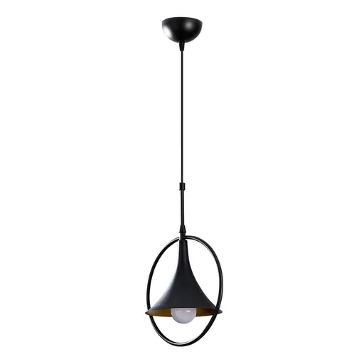 Lampa suspendata Sheen 521SHN1128, 136x28 cm, Metal, IP20, E27, Negru