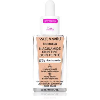 Wet n Wild Bare Focus Niacinamide Skin Tint machiaj ușor de hidratare culoare Light 32 ml