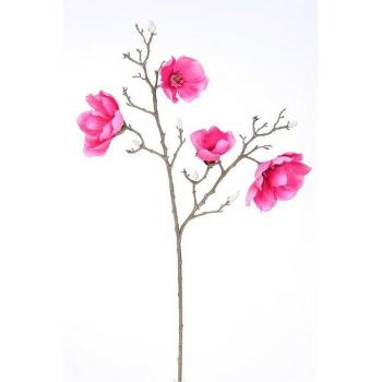 Floare artificială Magnolia roz, 86 cm