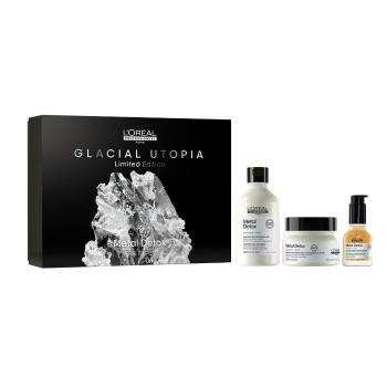 L´Oréal Professionnel Set cadou de îngrijire pentru părul vopsit și deteriorat Metal Detox Trio