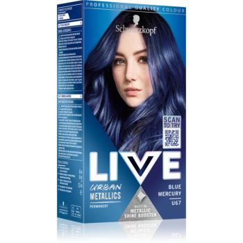 Schwarzkopf LIVE Urban Metallics Culoare permanenta pentru par culoare U67 Blue Mercury 1 buc