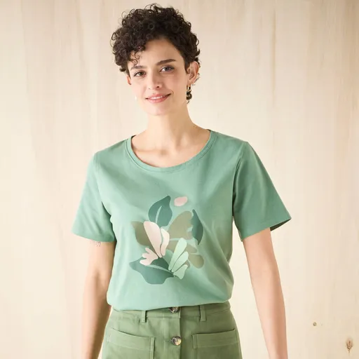 Tricou cu mânecă scurtă și imprimeu