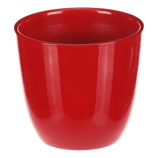 Vase de flori din ceramică Teracotă, diametru 10cm, roșu