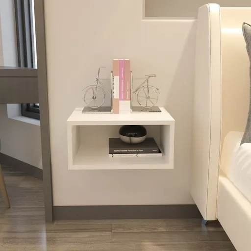 Noptiera, Hanah Home, Dora, 45x21.1x35 cm, Alb